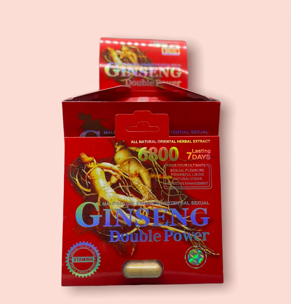 Ginseng Double POWER 6800 Pill (Pack of 6)