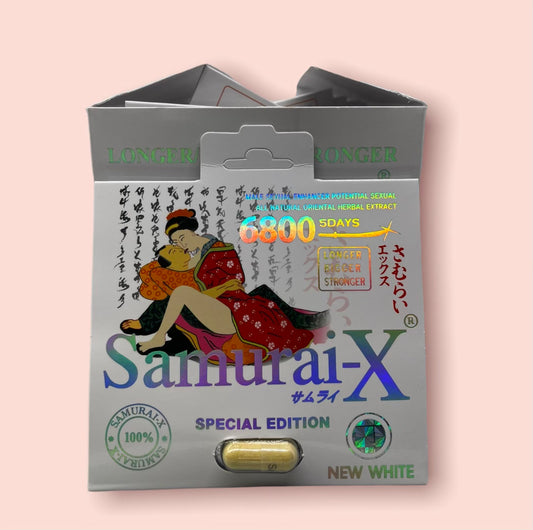 Samurai-X New White 8800 Pill (Pack of 6)