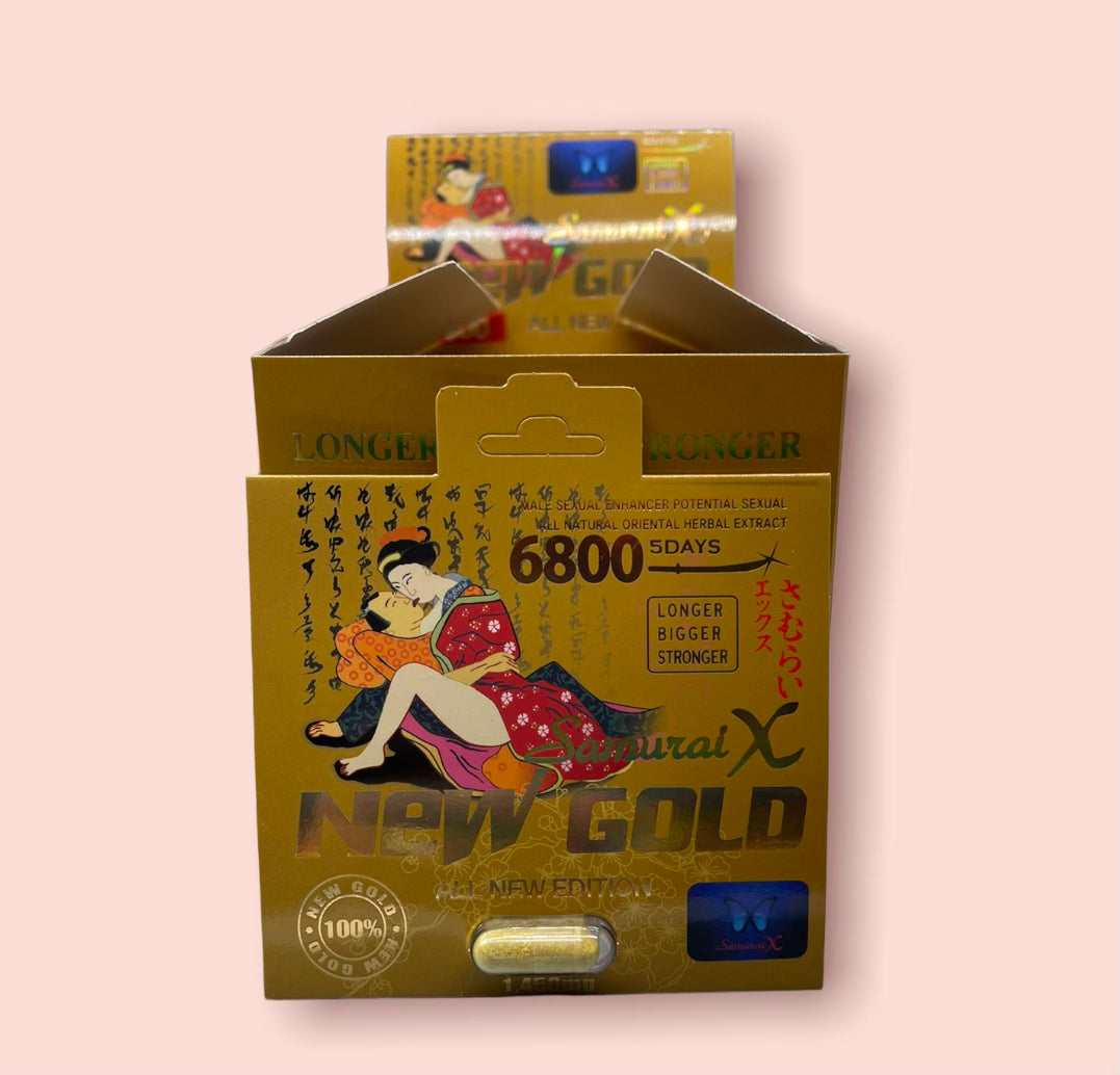 Samurai-X Gold 6800 Pill (Individual Pack)